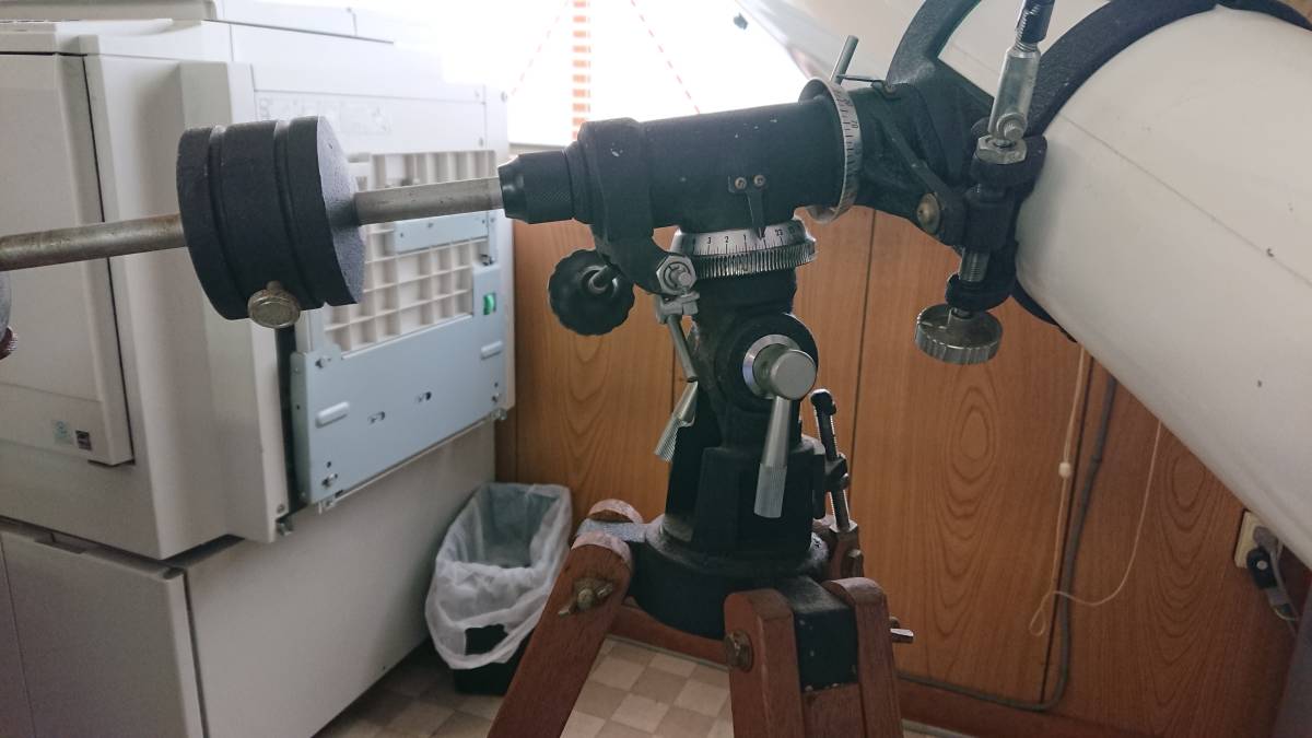 HINO.OPT 天体望遠鏡・三脚 D=100mm F=1000mm 現状品