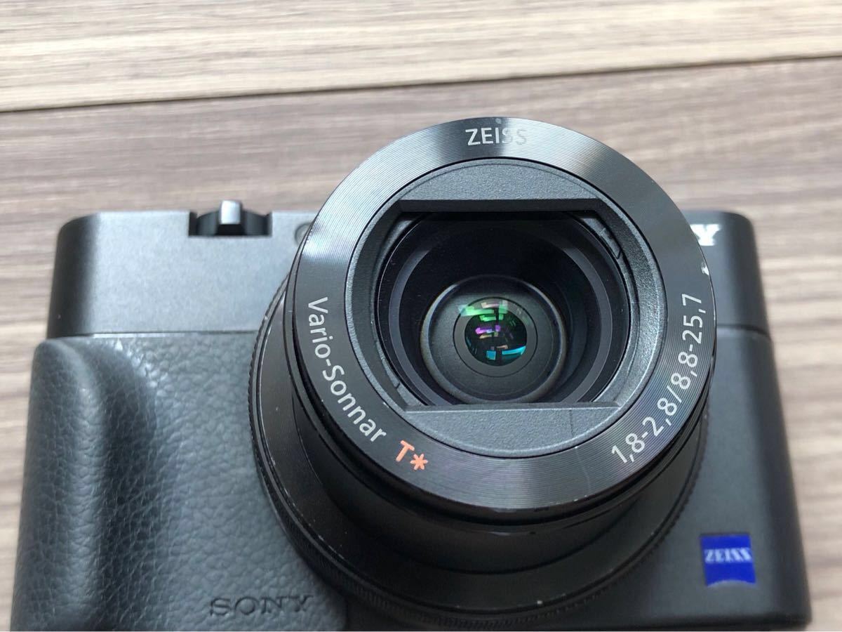 完動 SONY RX100m5 コンデジ グリップ付き 液晶保護付き ソニー カメラ 
