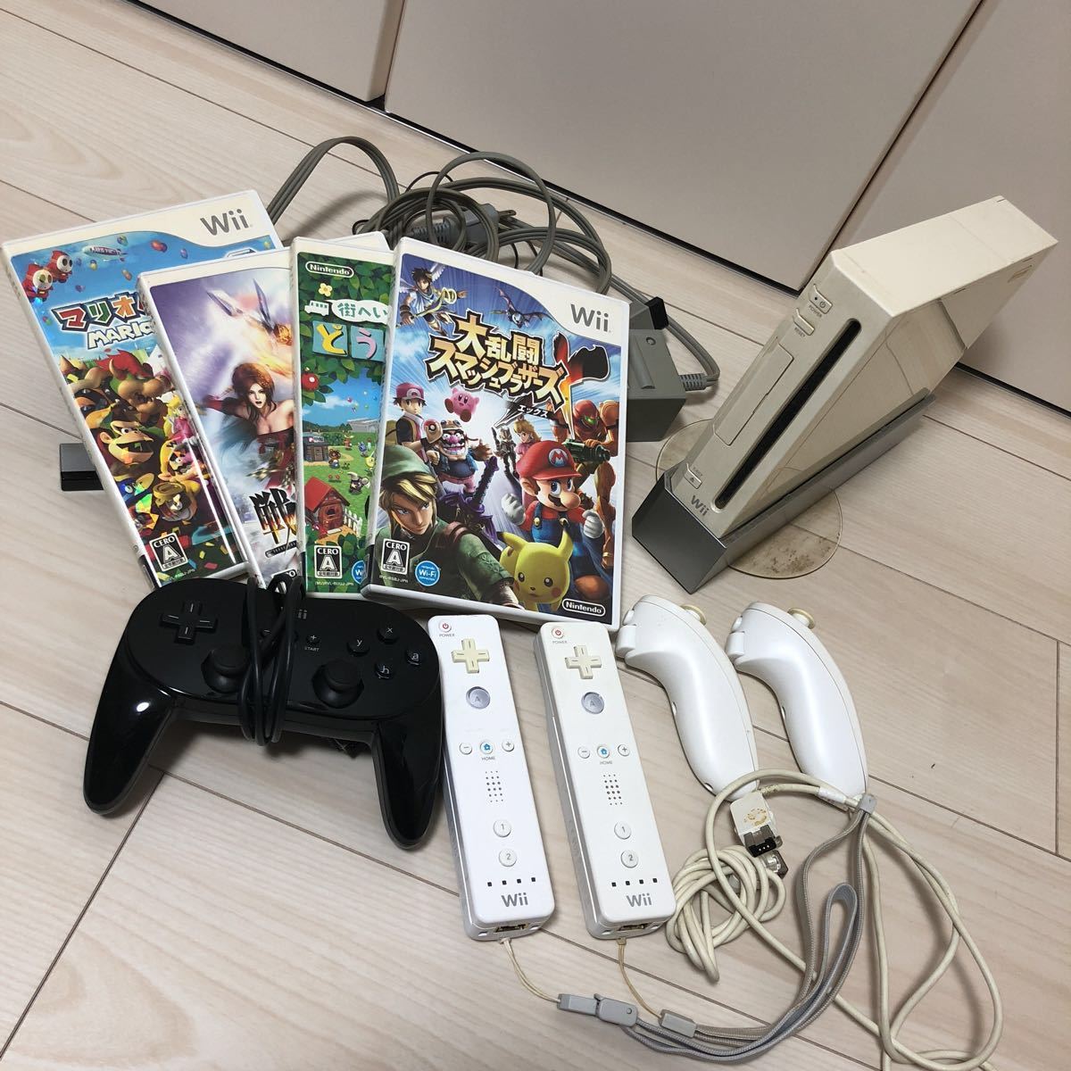 Wii - Wii 本体＆ゲームソフト5本セットの通販 by Wii本体 ＋ カセット