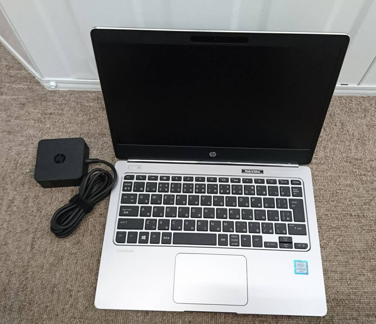 【美品】hp EliteBook Folio G1/CT　Core M5-6Y54 メモリ8GB SSD256GB 12.5型ノングレア Windows 10 Pro 64bit