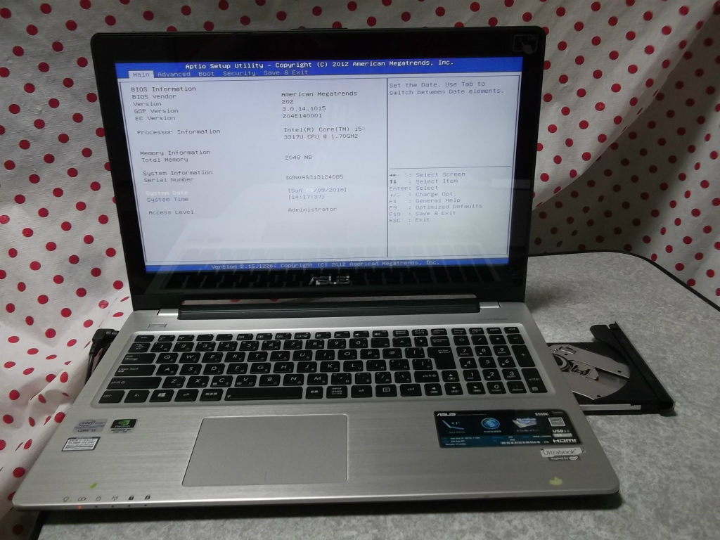 S550CM-CJ3317○Core Campus S550CM ASUS 24G ジャンク!ASUS 500G 8G