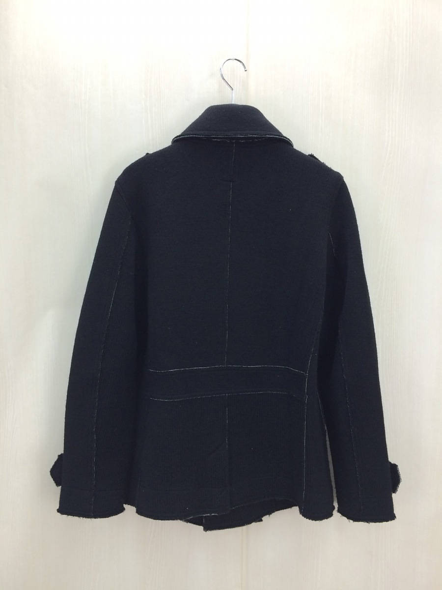 DIESEL◇ニットピーコート/M/ウール/BLK 【公式通販】