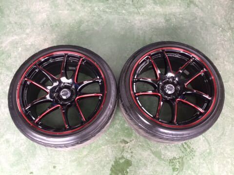 ワーク エモーション極 紅 18インチ 9.5J ＋38 2枚 タイヤ、ホイール 5
