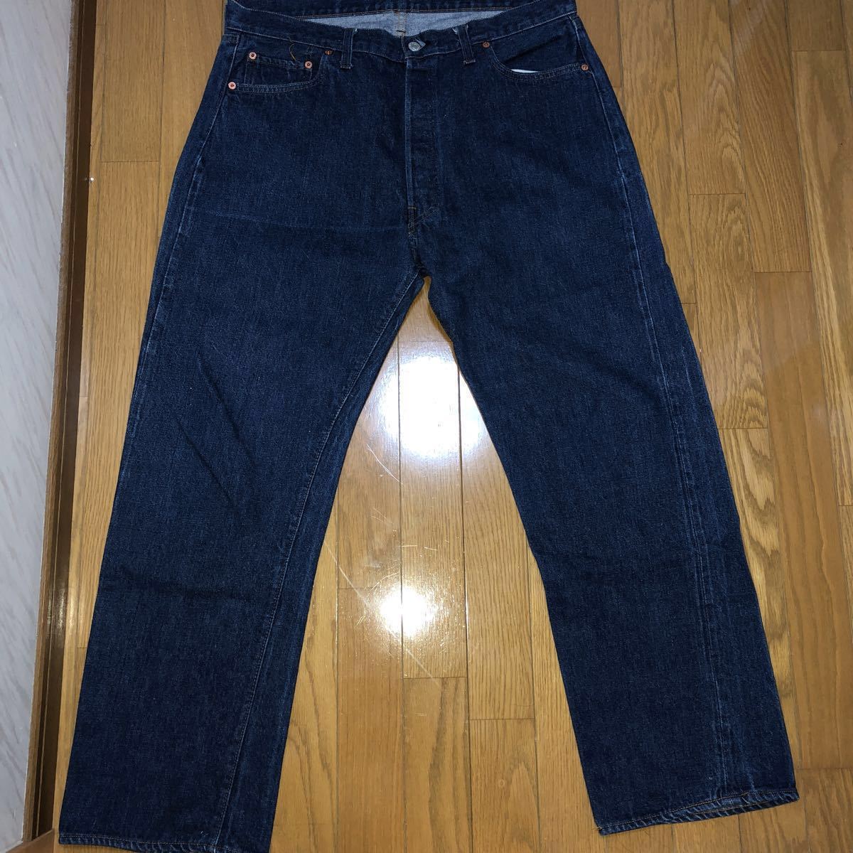 LEVIS 501 濃紺 66後期 ボタン裏6 赤耳 ビンテージ w38 66前期 