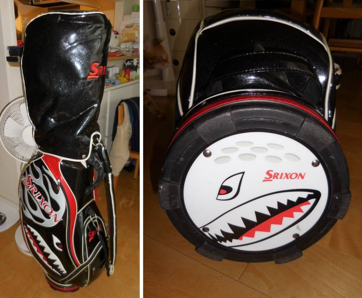 中古　スリクソン　初代　ガオモンスター　限定　キャディバッグ　9.5インチ　黒　ブラック　srixon　monster　松山　英樹　選手