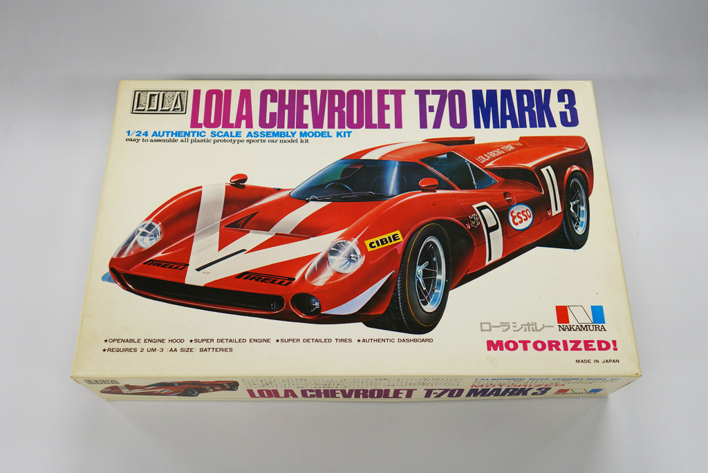 ◎ナカムラ製　LOLA CHEVROLET T-70 MARK3 1&frasl;24 モータライズ