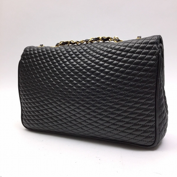 BALLY(バリー) ○バリー レザー ショルダーバッグ チェーン 黒ブラック
