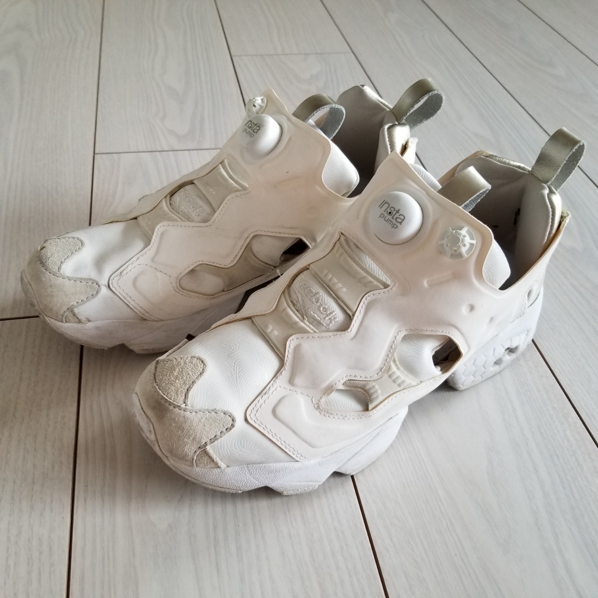 Reebok　リーボック　ポンプフューリー　BEAUTY&YOUTH限定モデル　ホワイト系　24.5cm　used　//　ビューティーアンドユース　アローズ