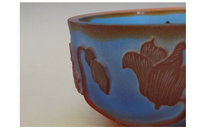 茶道具 エミール・ガレ 茶碗 エミール・ガレ（Emile Galle）茶碗 勝ち