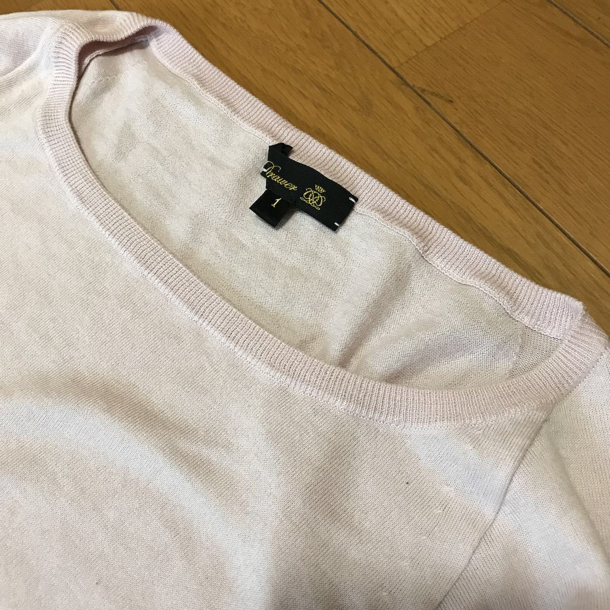 新品！ドゥロワー パウダーピンク ドルマンスリーブニット