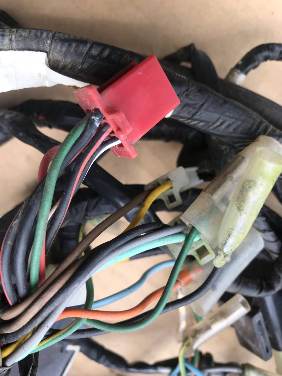 ■CF50 シャリー 12V 角目 メインハーネス一式set 火花OK 中古品　レストア　修理　流用　鉄兜　CF70　旧車會■