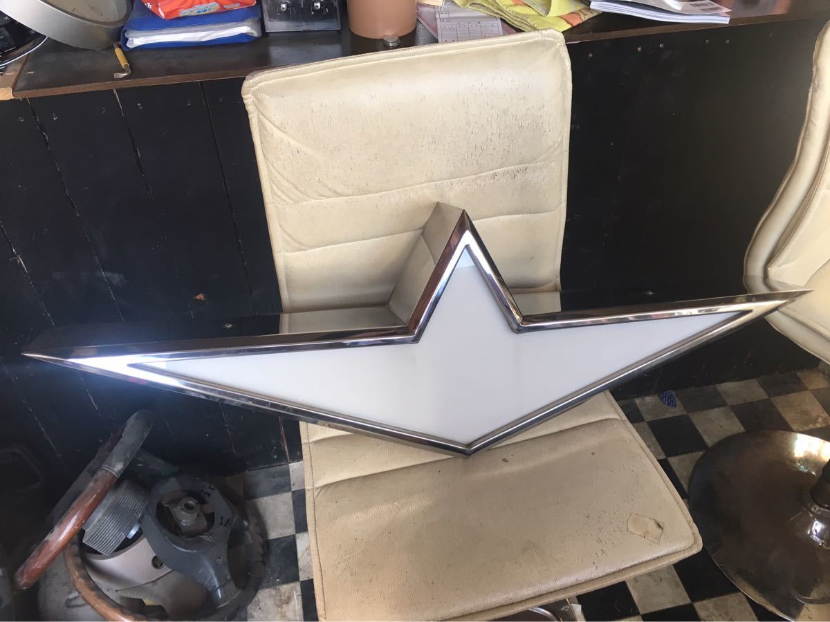 アンドン ふそう バスマーク 奥目 鏡面 中型用 デコトラ アンドンの 
