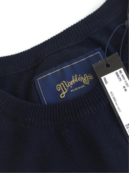 新品 定価23760円 marbles cotton intarsia knit (adult)　マーブルズ ニット SIZE.S