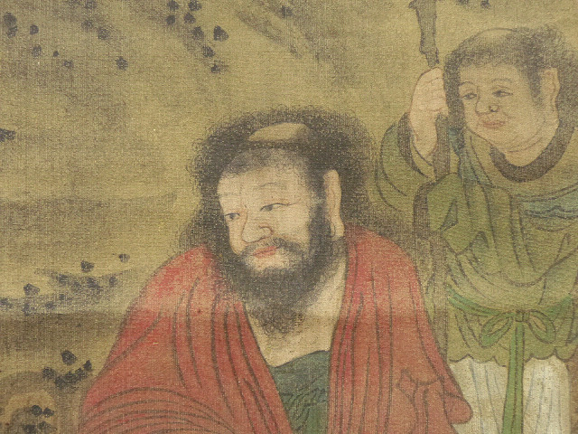 絹本 美人画 人物画 中国 中国美術 古画 時代物 中国画 水墨画 紙本 骨董