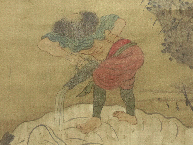 絹本 美人画 人物画 中国 中国美術 古画 時代物 中国画 水墨画 紙本 骨董