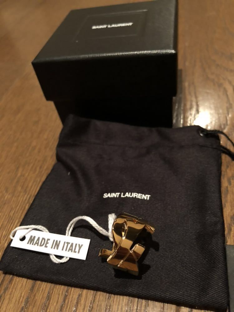 Saint Laurent Paris サンローラン パリ リング 指輪 サイズ 7 新品 絶対本物 定価37800円