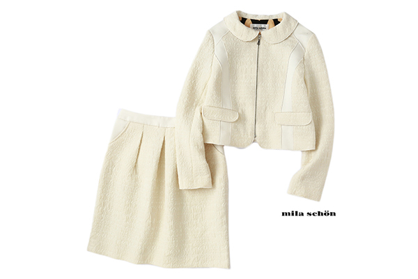 美品★極上★ミラショーン8.5万★40size/11号★スーツ・セットアップJ606