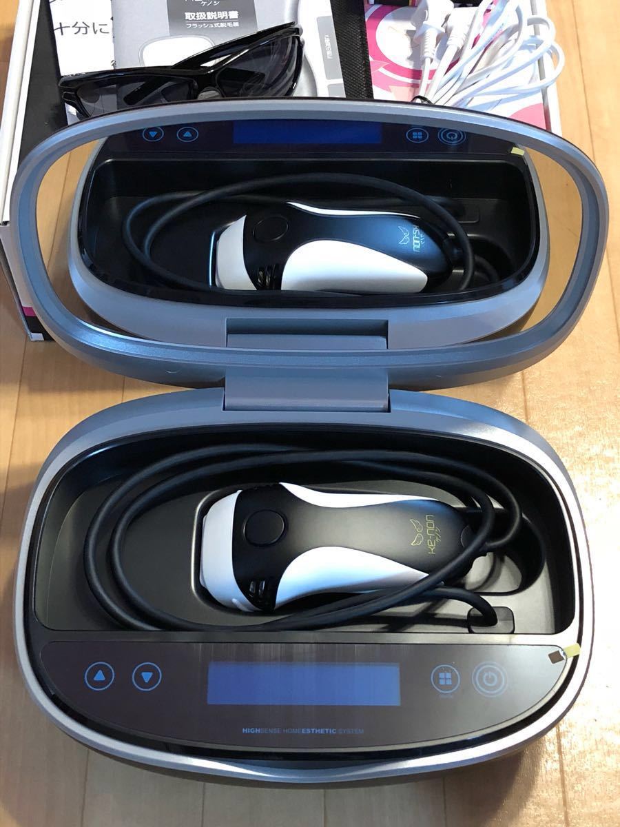 送料無料 美品 エムテック Ke-non ケノン NIPL-2080 ver 6.2 脱毛器 美容 家庭用 ブラック 脱毛ラージカートリッジ 美顔カートリッジ_2