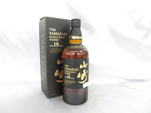 未開栓】SUNTORY サントリー 山崎 18年 シングルモルト ウイスキー