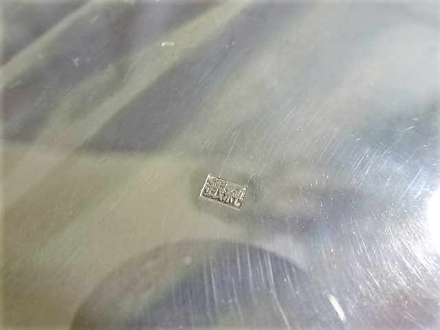 純銀】銀菊花形 銘々皿 銀皿 5枚 /尚美堂造 共箱/約364g/菓子皿 煎茶