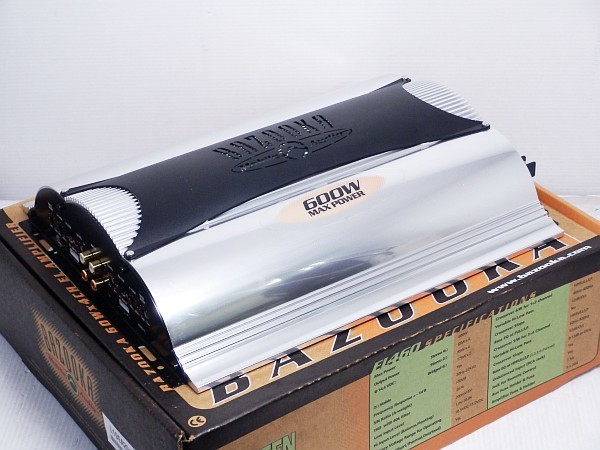 3442)BAZOOKA バズーカ EL460 4ch パワーアンプ 600W カーオーディオ