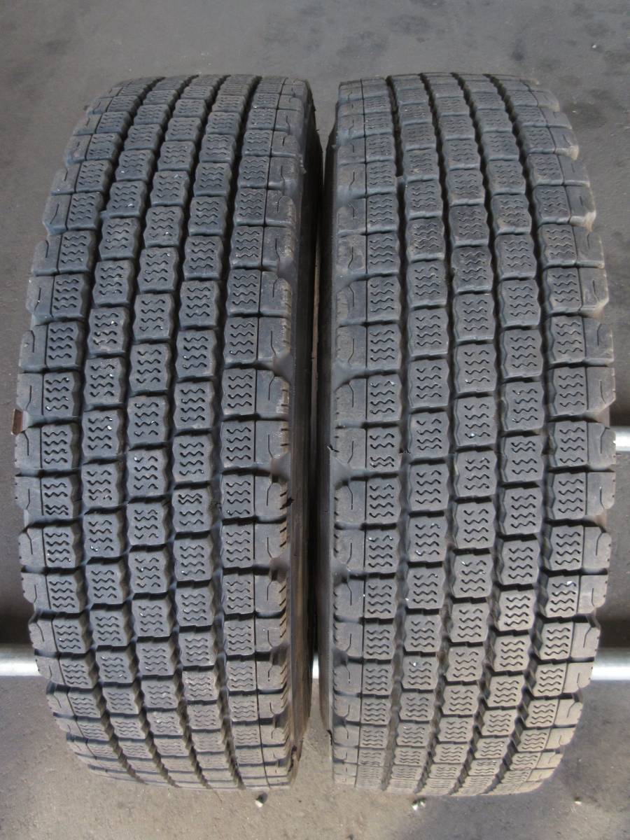 L864■ 溝有スタッドレス　2本SET価格! 225/80R17.5　 ブリヂストン　BS　W910　冬 225/80-17.5　 4トン 225/80/17.5　　