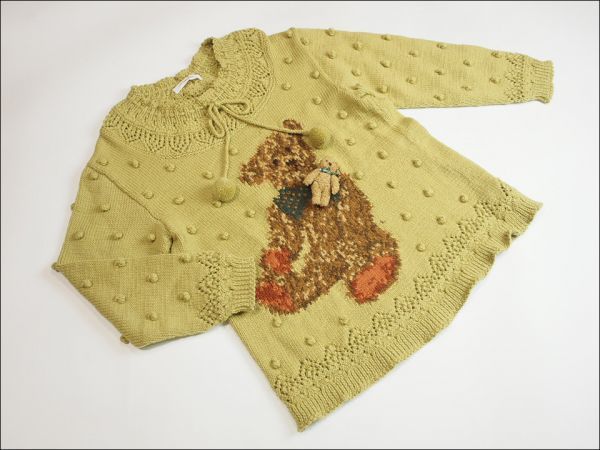 J28-2【美品】ワンダフルワールドbyカネコイサオ マスタード 親子ぐま