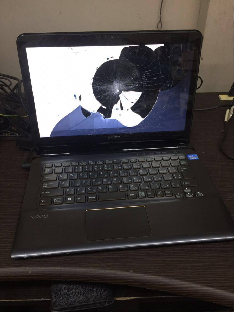 K24 液晶割れ SONY VAIO SVE14AE13N i5 メモリなし HDDなし アダプタなし