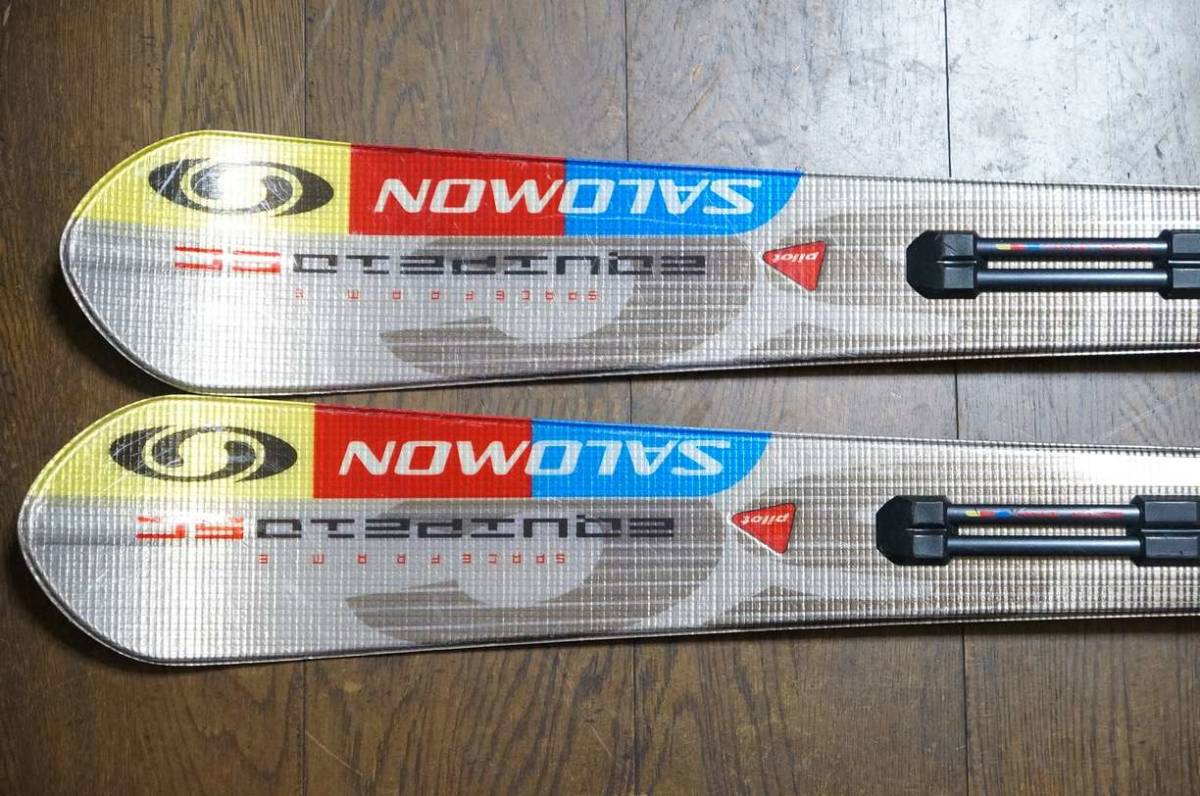 SALOMON サロモン カービングスキー板 Equipe 10 SC Pilot L165 + SALOMON ビンディング S914 ...