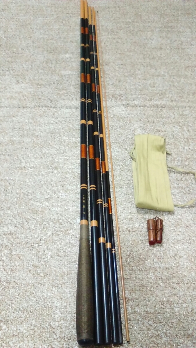 ダイワ並み継ぎへら竿　二天粋　剛19 美品　希少オールドお買い得商品です
