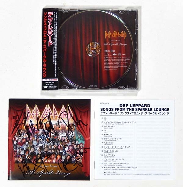 激安大特価，大人気 【デフ・レパード／Def Leppard】直筆サイン入りCD