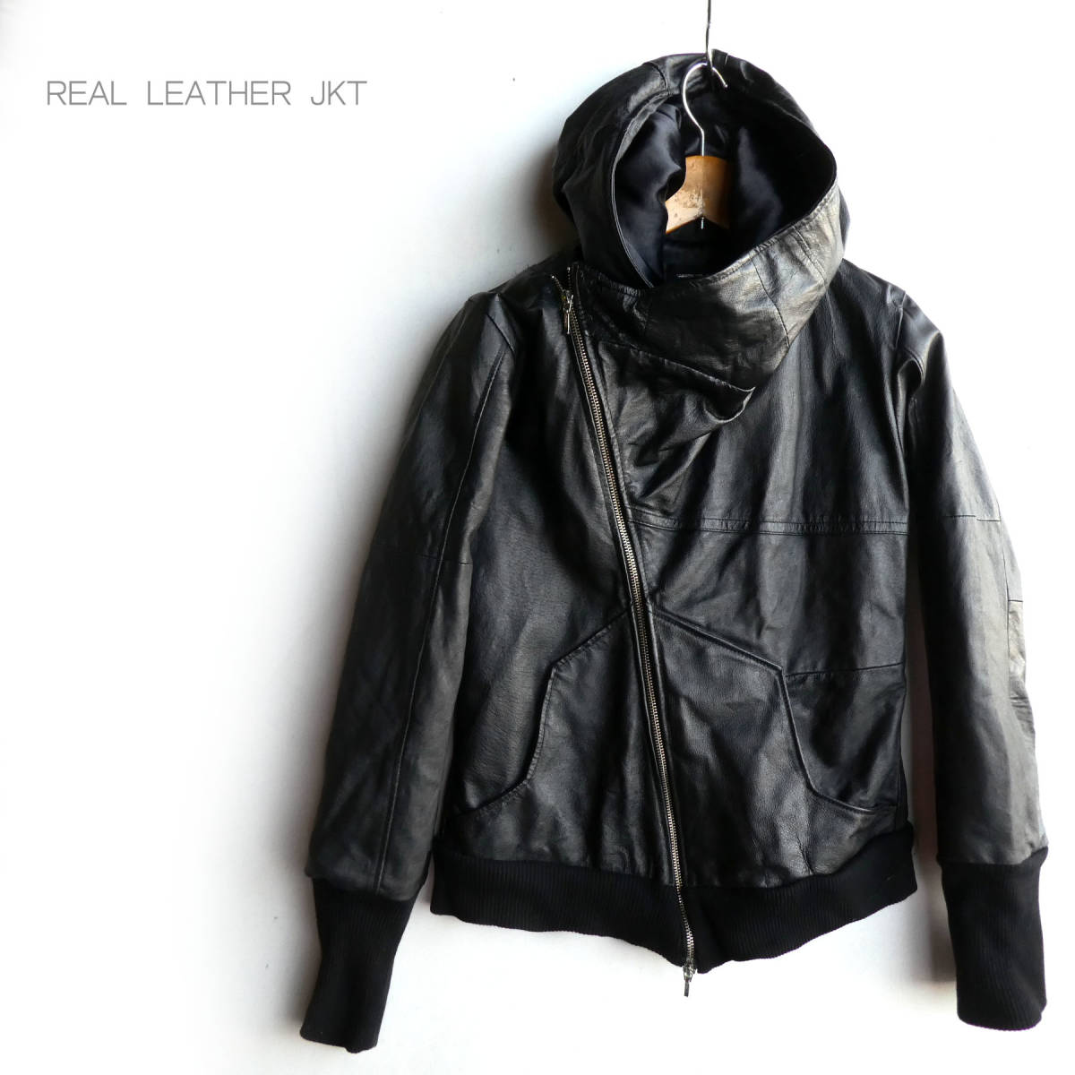 【美品✨希少】ライダースジャケット 鹿革 XLサイズ ブラック イタリーモード 20周年記念20%OFFクーポン】FILLMORE 本革 ディアスキンダブル