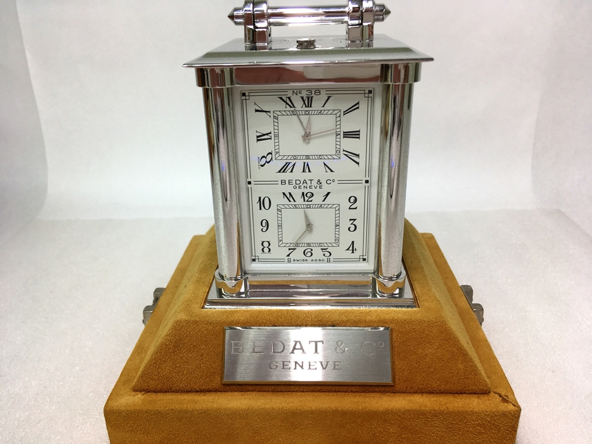 ベダ＆カンパニー　BEDAT&Co GENEVE　No38　クォーツ置時計　ケース付き
