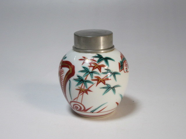 錫製 茶入 茶心壺　清課堂　茶道具 煎茶道具 煎茶道具 茶入 茶心壺 茶 錫 B0577 煎茶 茶葉罐 古錫 茶壷