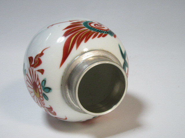 煎茶道具 茶入 茶心壺 茶 錫 B0577 煎茶 茶葉罐 古錫 茶壷