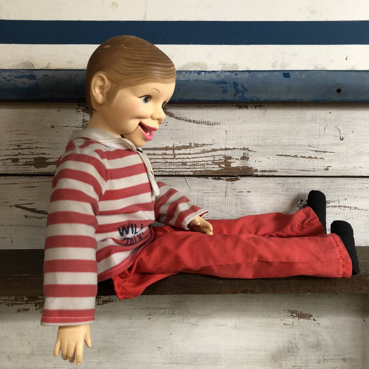 1970s Willie Talk 58cm 腹話術 人形 ドール ビンテージ 男の子 