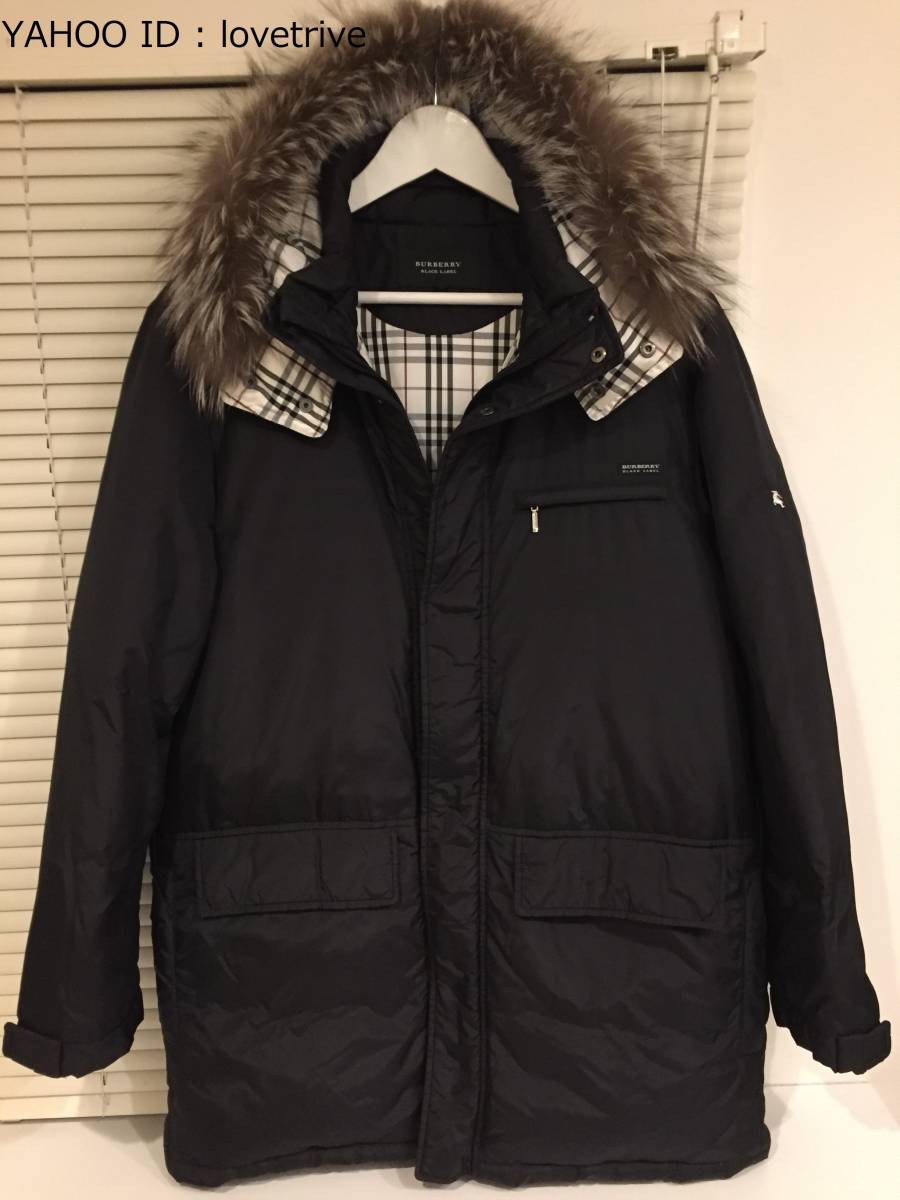 BLACK LABEL BURBERRY ダウンジャケット LL 極美品LLリバーシブル