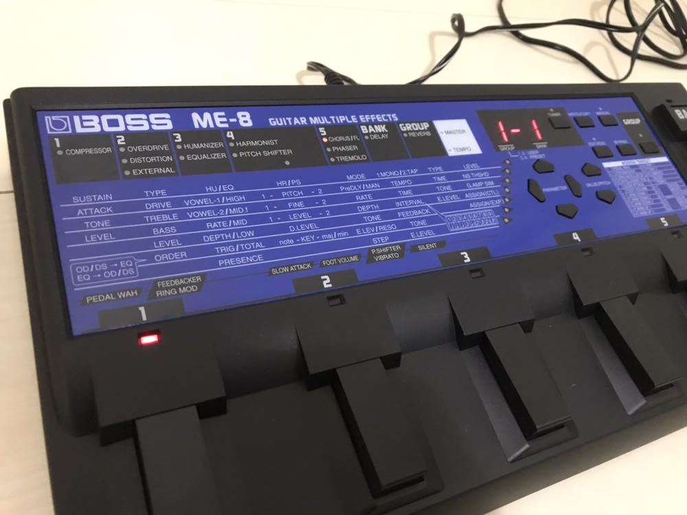 動作品 BOSS ME-8 ギター マルチエフェクター BOSS ギター用マルチ