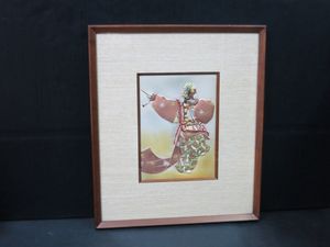 彫金画・額装『蘭陵王舞楽縁起／帖佐美行 作』／レリーフ