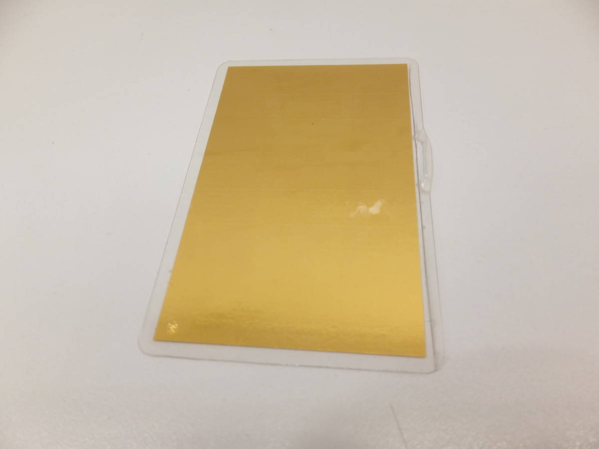 ＄27387-180　田中貴金属　ｋ24ｋ　純金カード1ｇ　1997カレンダー　一分破けあり送料180円～_2