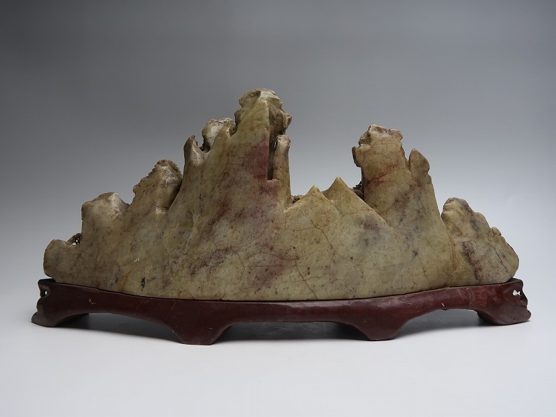 中国美術 彫刻 置物 楼閣山水風景 寿山石の彫刻 鑑賞 【集】110316