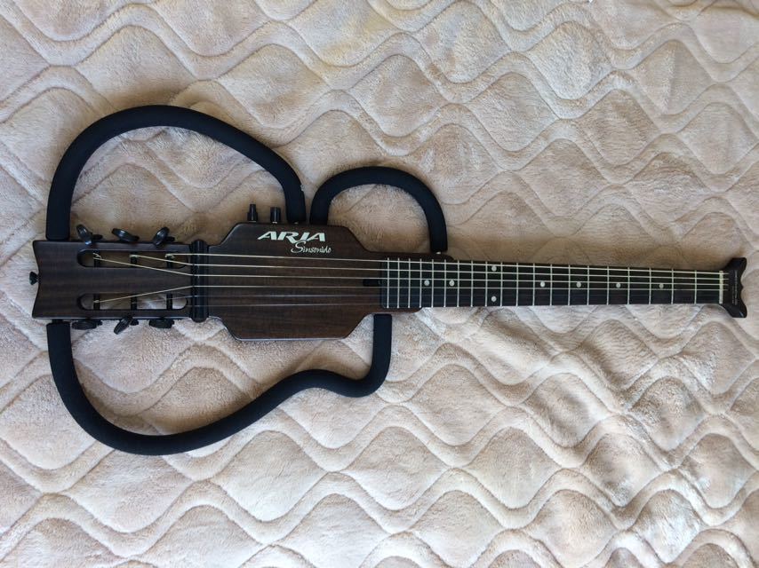 AS-101S Sinsonido Aria Guitar Silent Steel String Travel ARIA Very 