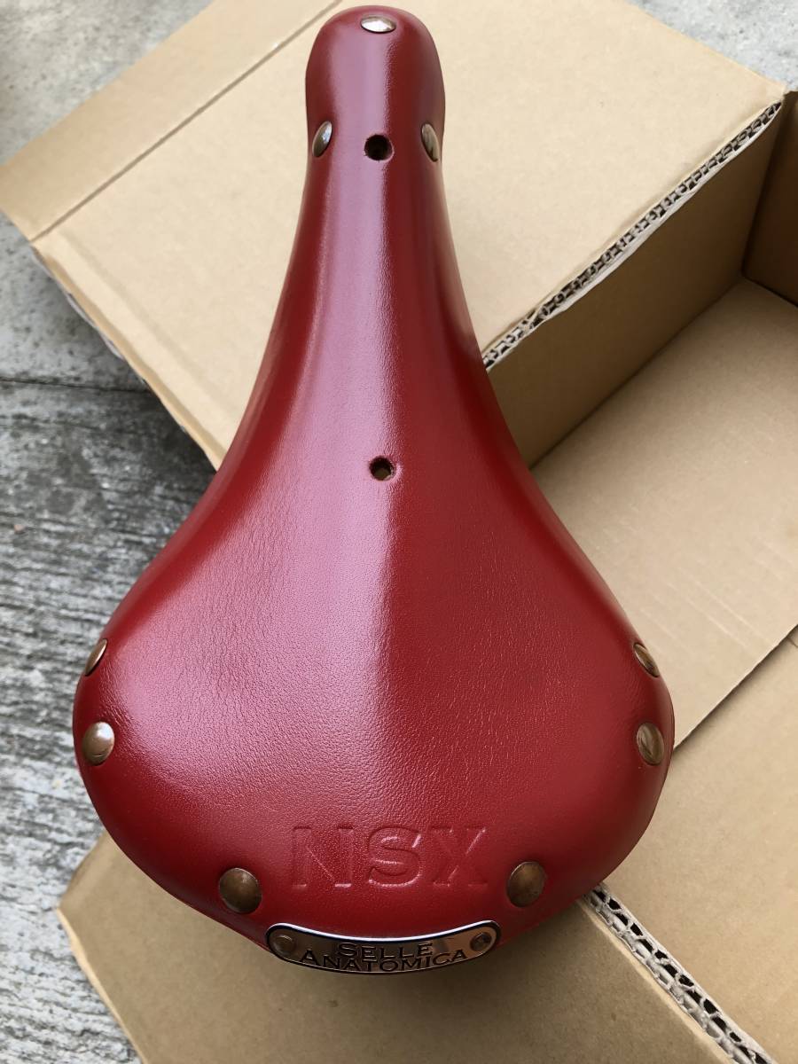 SELLE ANATOMICA レザーサドル レッド　NSX ☆SELLE ANATOMICA セラアナトミカ NSX 赤レザーサドル☆ ,代理出です