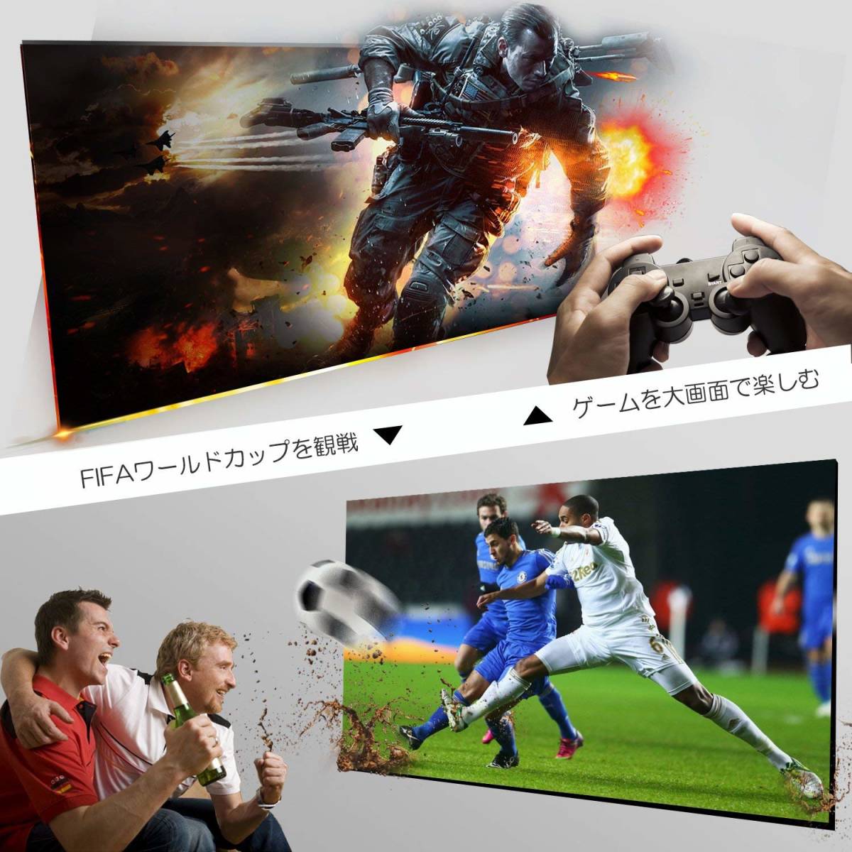 新品 Artlii LED プロジェクター フルHD 3200ルーメン スマホ パソコン ゲーム機 DVDプレーヤー接続可 HDMI AVケーブル付属 A013 