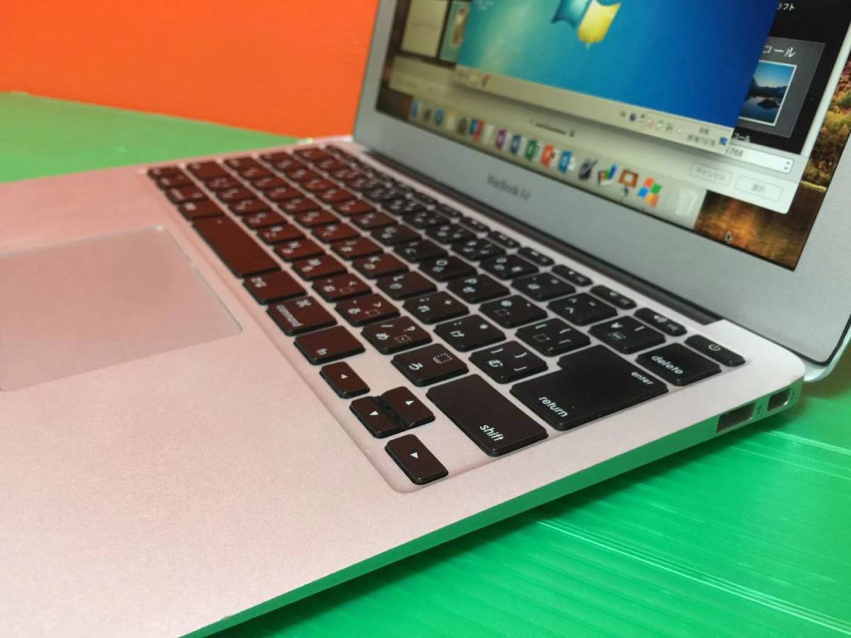 【Windows7/10同時搭載◆御買得】MacBook Air (11-inch，Mid2011) 4GB/SSD128GB Corei5 1.6GHz 周辺機器あり あんしん匿名配送 MacBook Air Apple GB SSD 11-Inch
