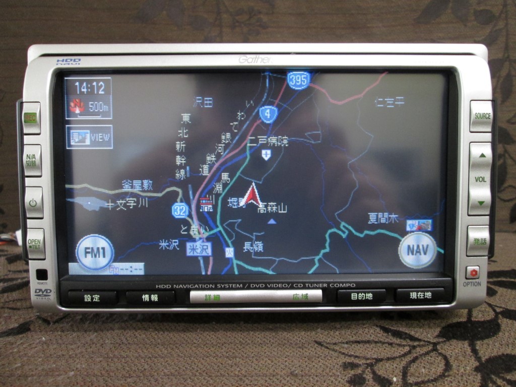 M1464＞＞ホンダ純正 Gathers HDDナビ 整備済 VXH-072CV＜＜DVDビデオ