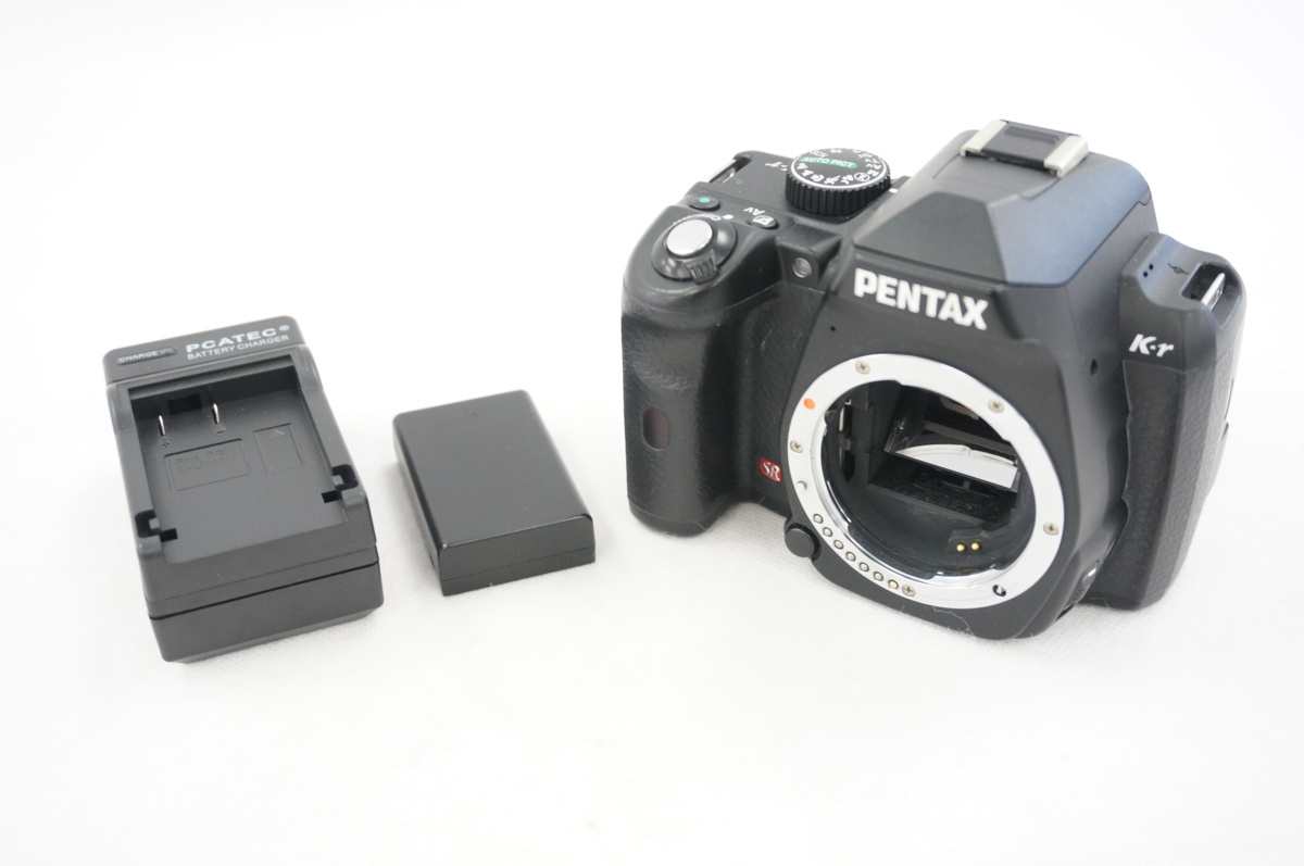 □【ジャンク】PENTAX デジタル一眼レフカメラ K-r ボディ ブラック K