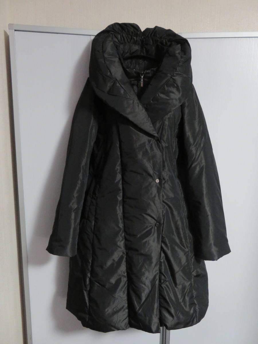 SCAPA ♡美品♡ スキャパ 大きいサイズ44 ダウンコート Aライン 黒 