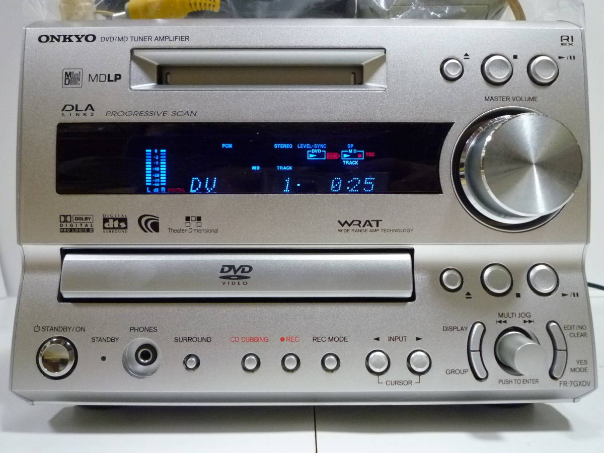 オーディオ機器 L123 ONKYO CDチューナーアンプ CD / MD チューナー