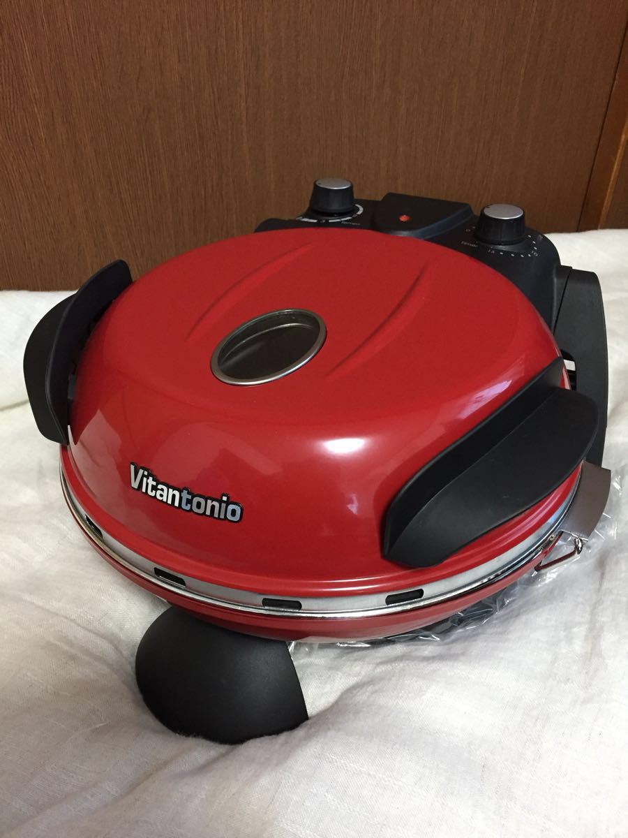 中古】ビタントニオ グルメオーブン VGO-55 赤 石窯ピザ 送料無料